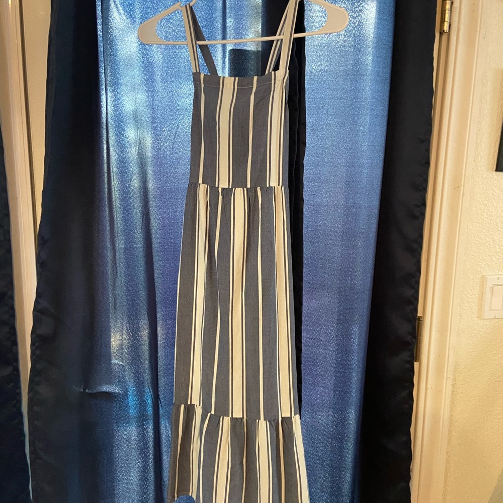 Kids sundress, striped, blue and white brand new
